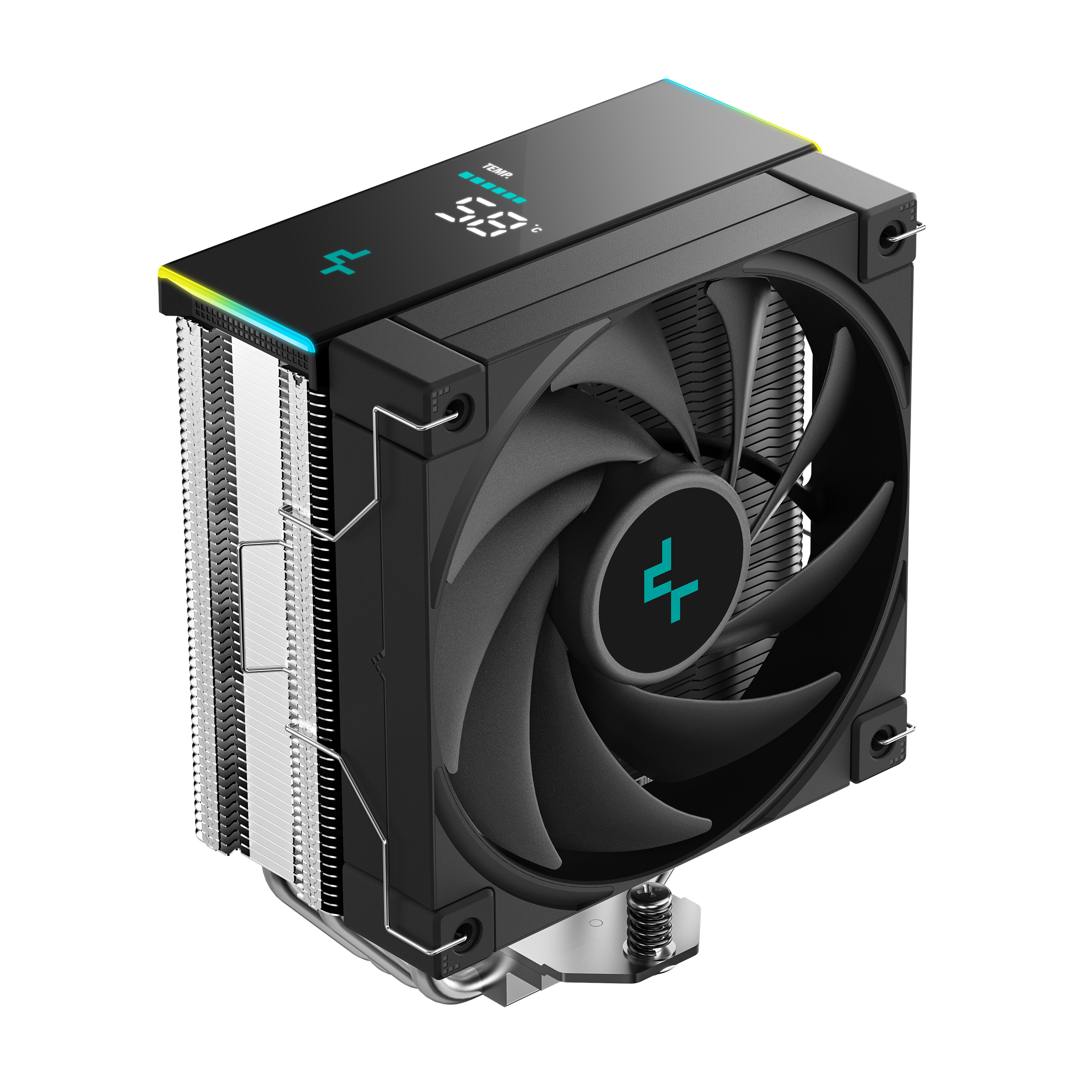 DeepCool AK400 DIGITAL SE siyah işlemci soğutucusu