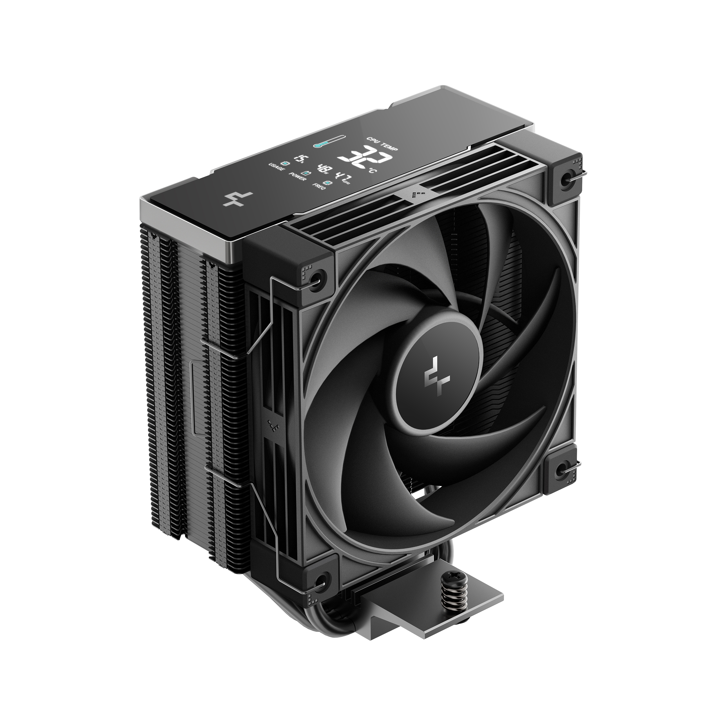 DeepCool AK400 G2 DIGITAL NYX siyah işlemci soğutucusu
