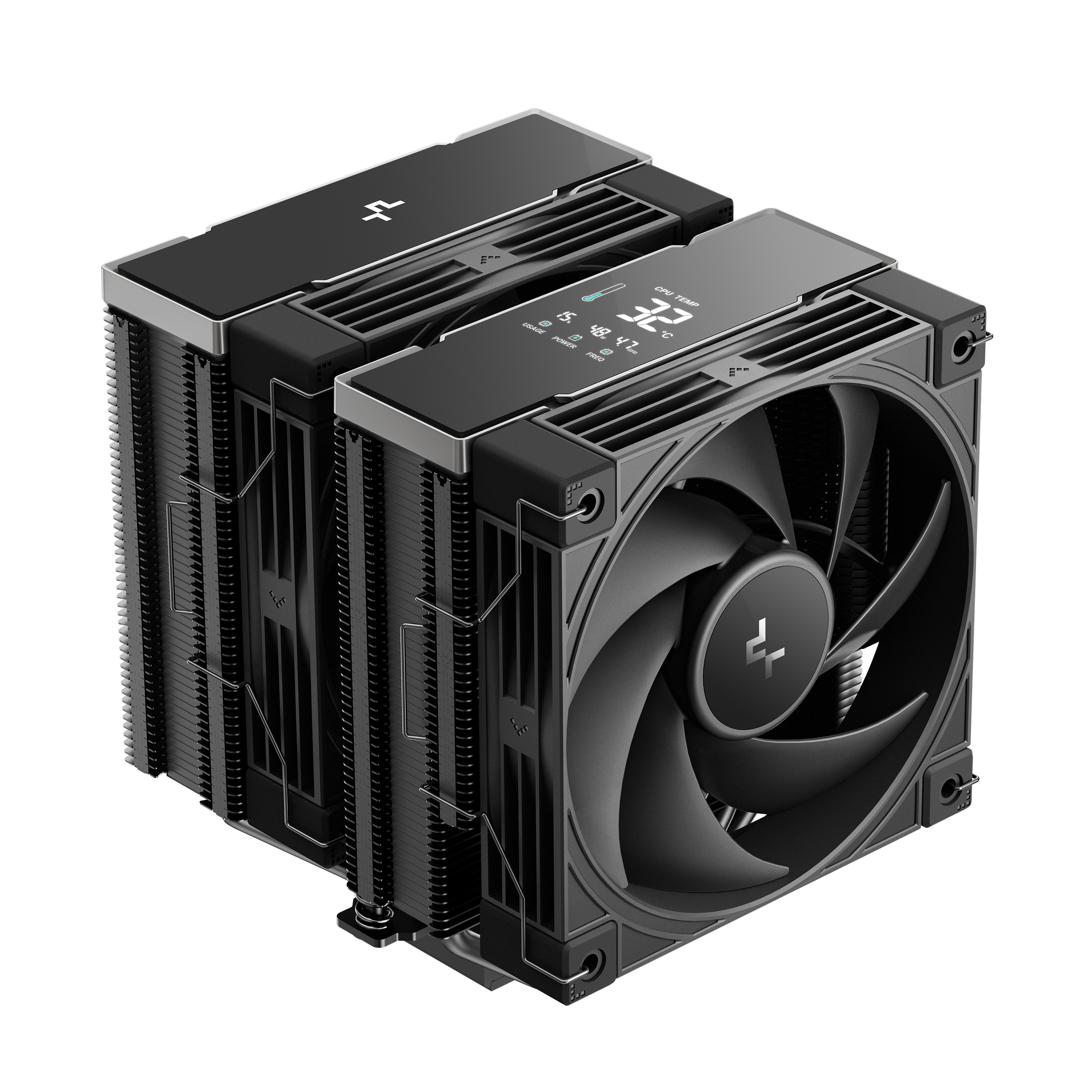 DeepCool AK620 G2 DIGITAL NYX siyah işlemci soğutucusu