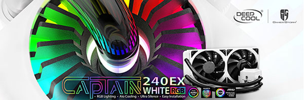 Deepcool captain 240 ex white rgb cheap